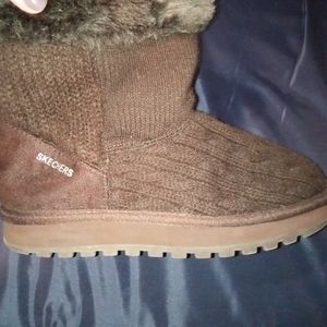 Skechers Australia Keepsakes Fur Lined Boots~ Size 8 Chocolate Brown
